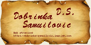 Dobrinka Samuilović vizit kartica